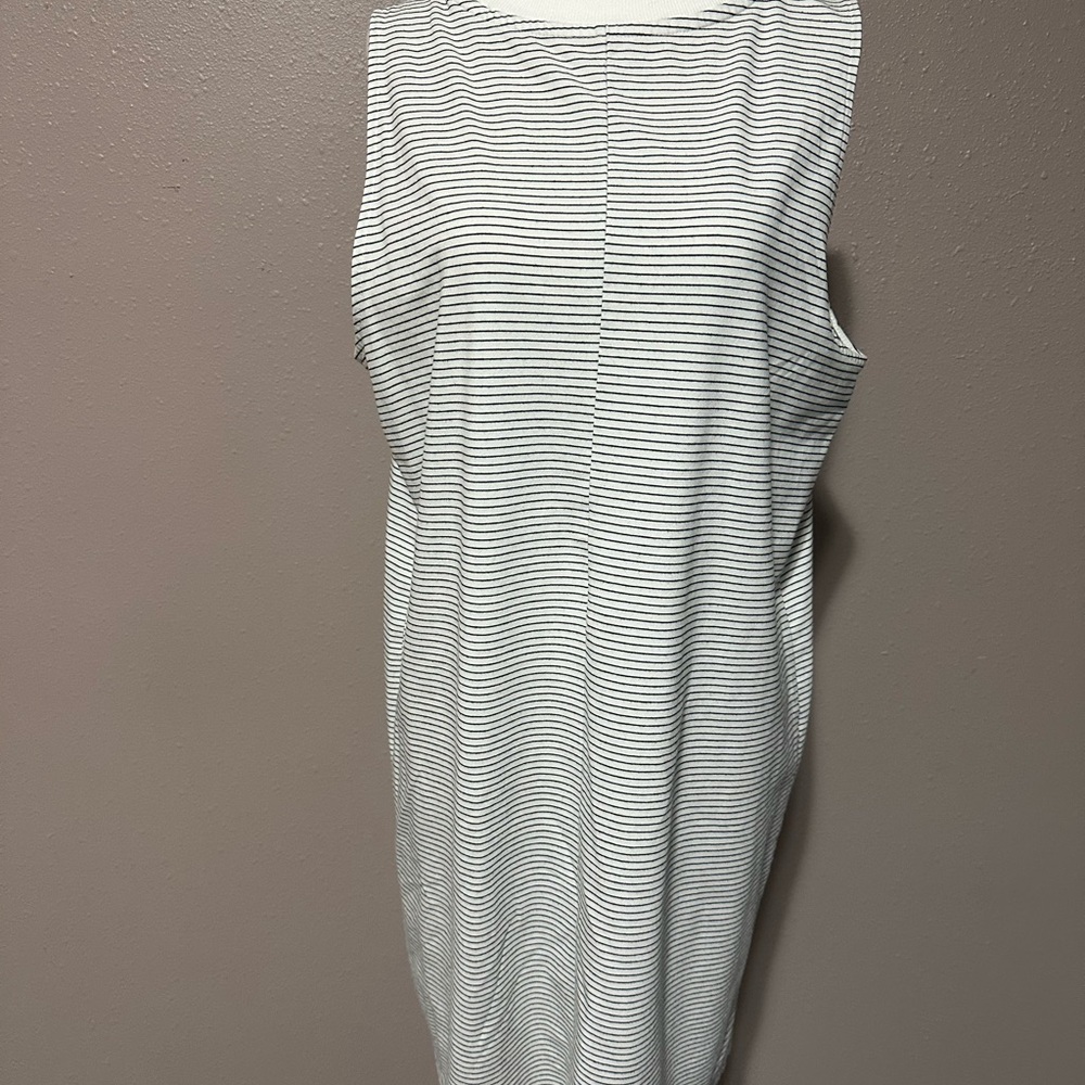 a new day Black and White Striped Midi Dress
